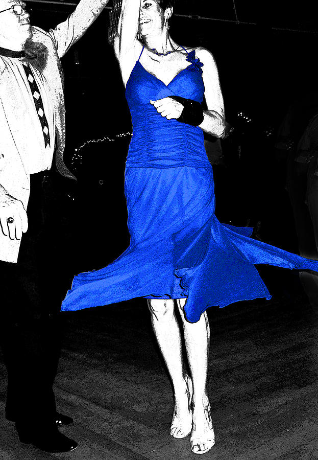 Blue Dress Dancing Photograph by Ginny Schmidt
