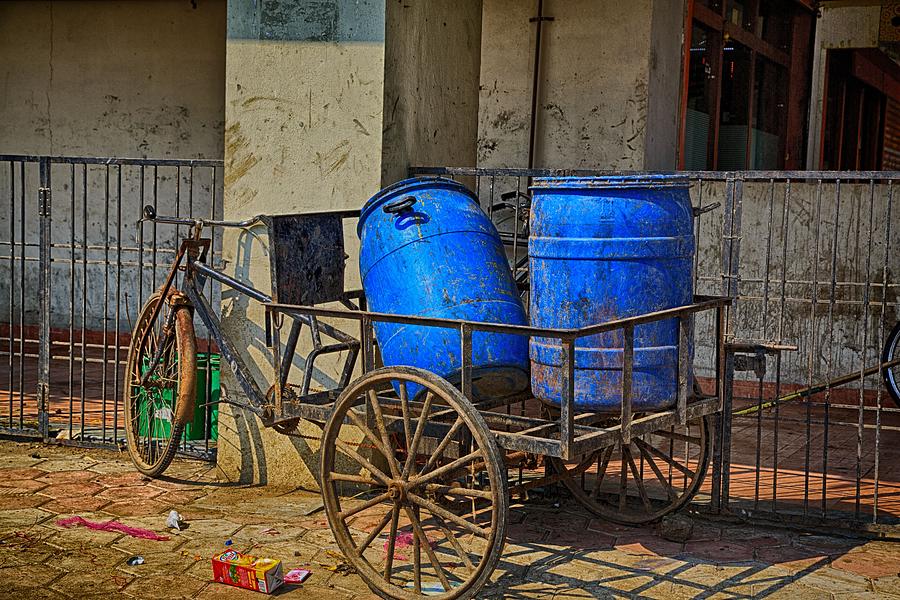 Blue Drums Photograph by John Hoey