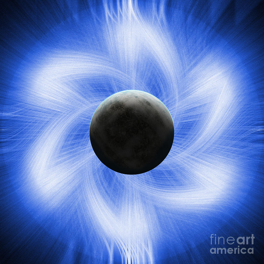 Blue eclipse Digital Art by Antony McAulay