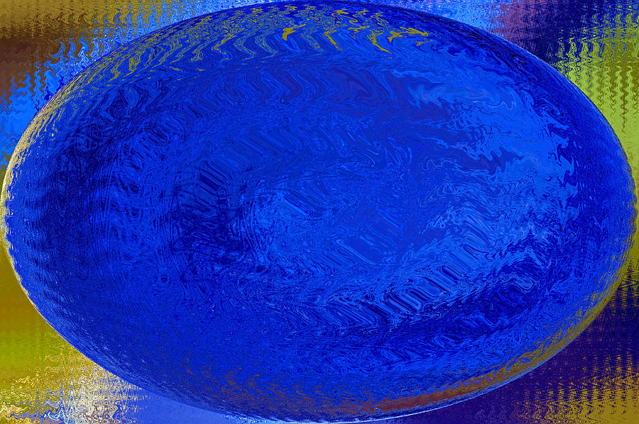 Blue Egg Abstract Photograph by Sharon Talson