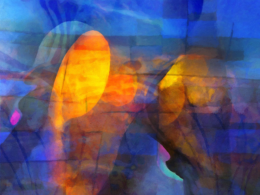 Blue Emotions Painting by Lutz Baar