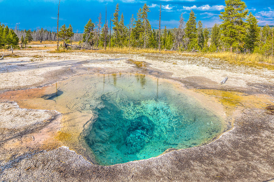 Yellowstone National Park Photograph - Blue Pool by Jeff Donald