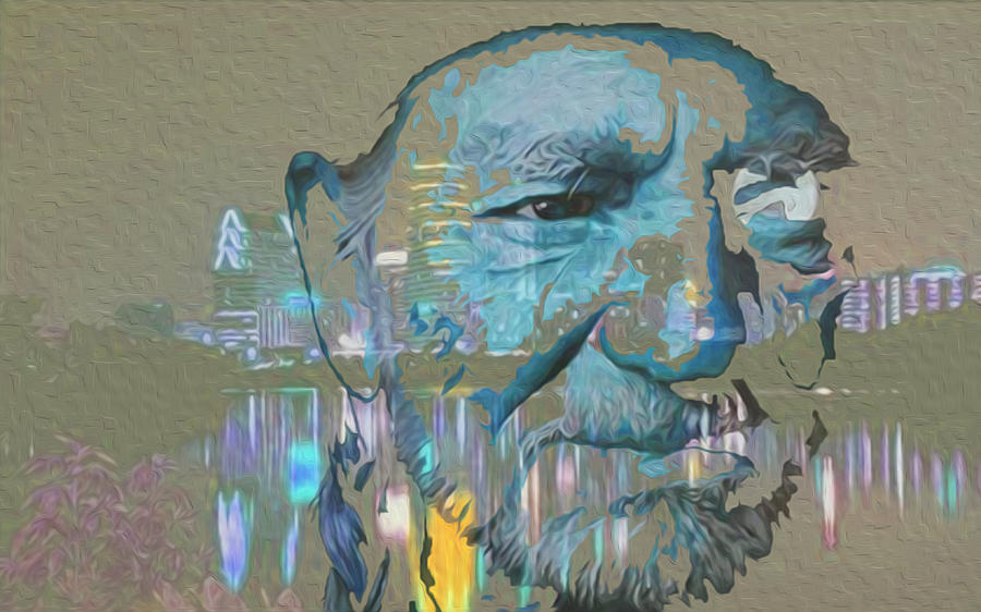 Willie Nelson Digital Art - Blue Eyes Cryin by Jimi Bush