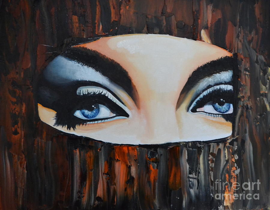 Blue Eyes Painting by Martin Schmidt