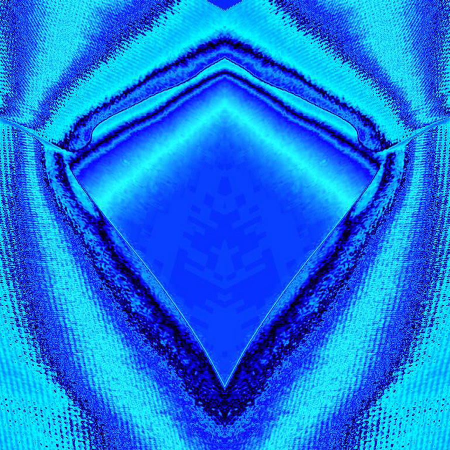 Blue Fabric Digital Art by Mary Russell