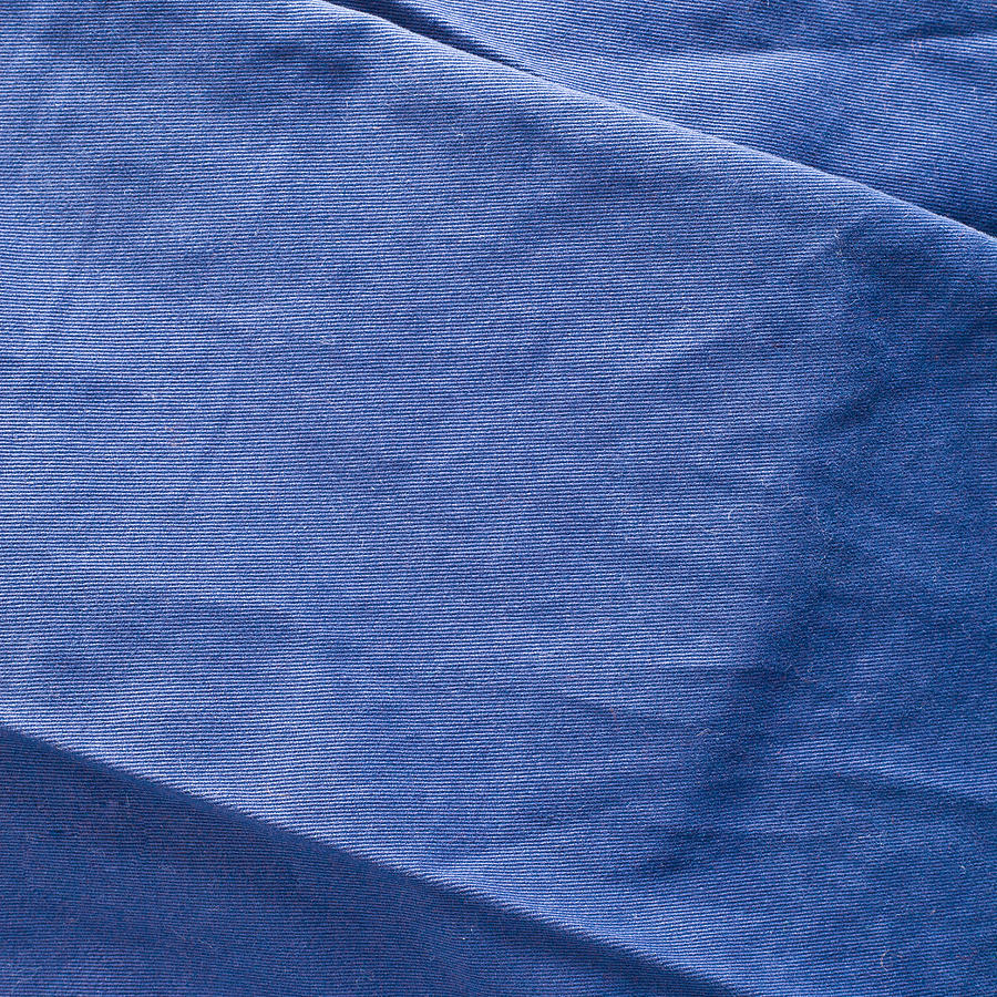 Blue fabric Photograph by Tom Gowanlock