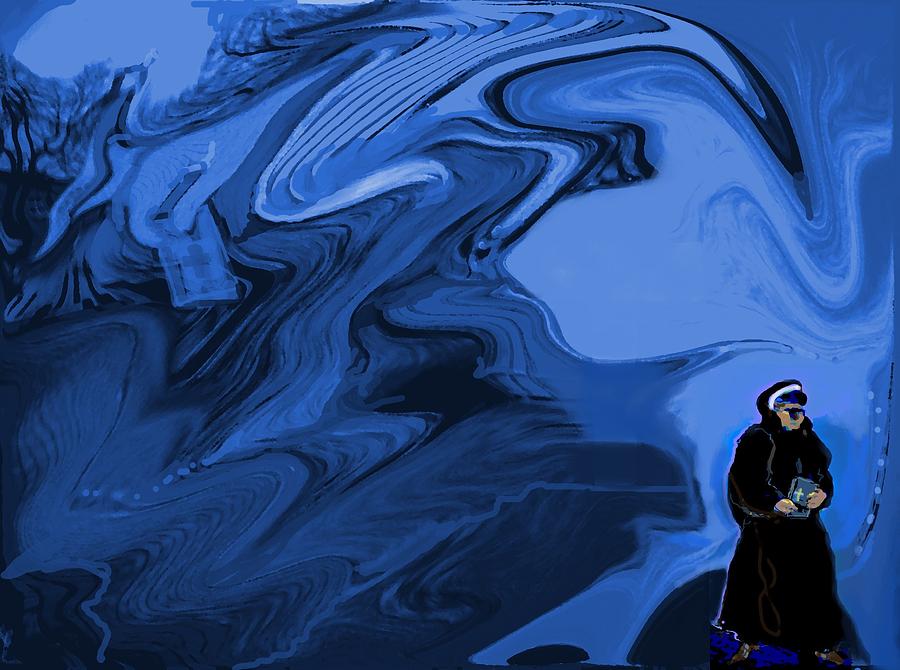 Blue faith Digital Art by Mary Armstrong