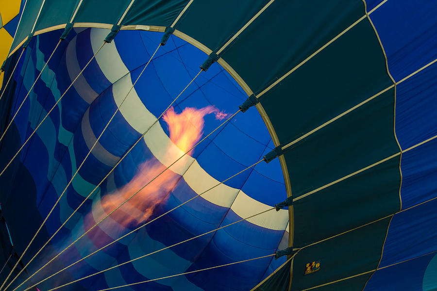 Hot Air Balloon Photograph - Blue Flame by Jonathan Steele