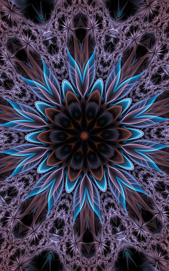 Blue Flower Digital Art by Lilia S