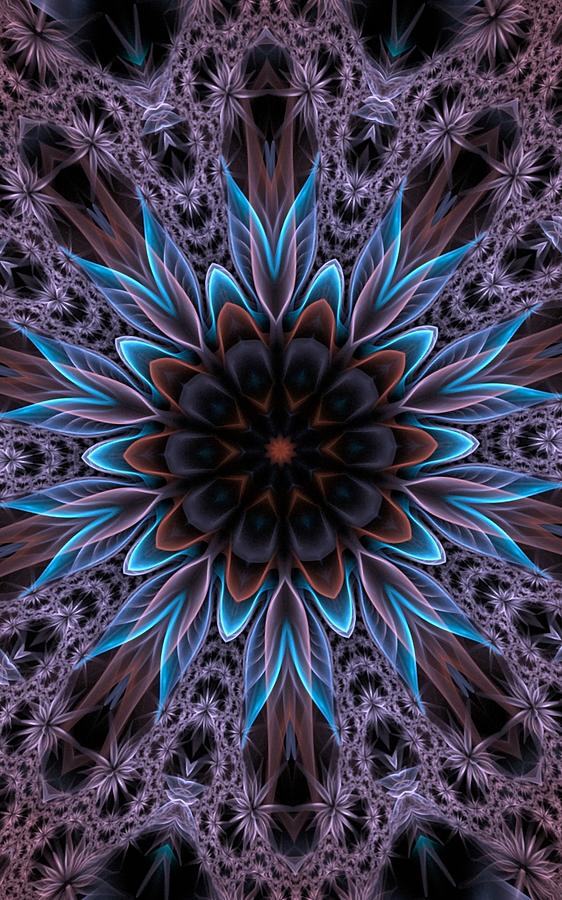 Blue Flower Digital Art by Lilia S - Fine Art America