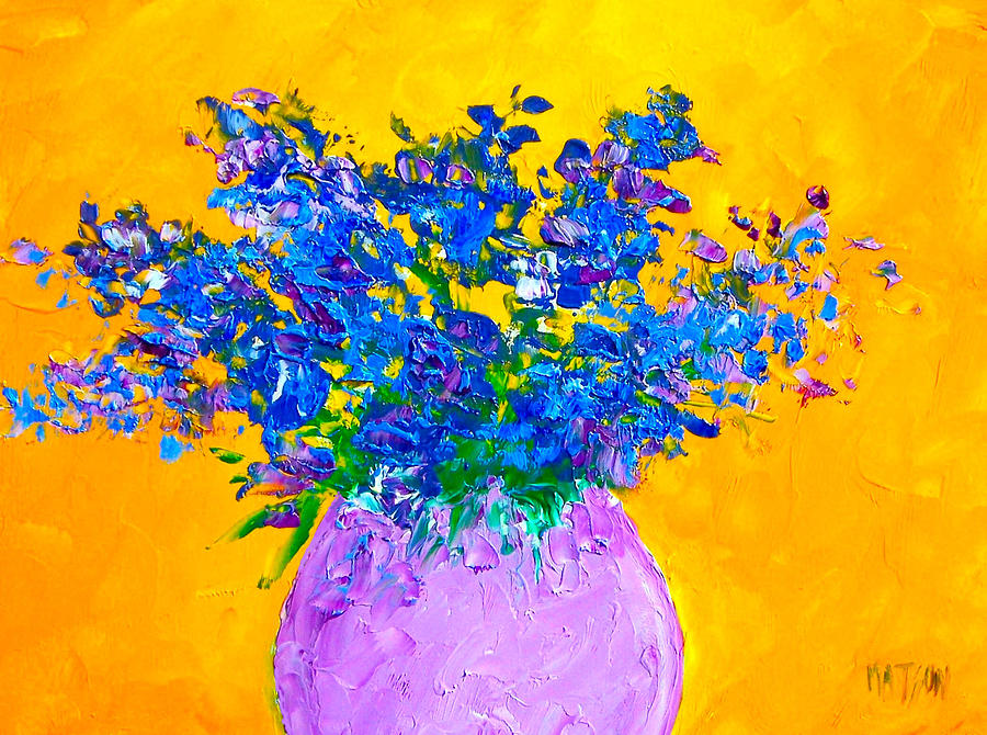 Blue Flowers Painting