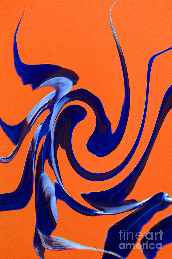 Abstract Photograph - Blue Fluid by Tina M Wenger