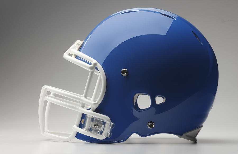 Blue Football Helmet Photograph by Dny59