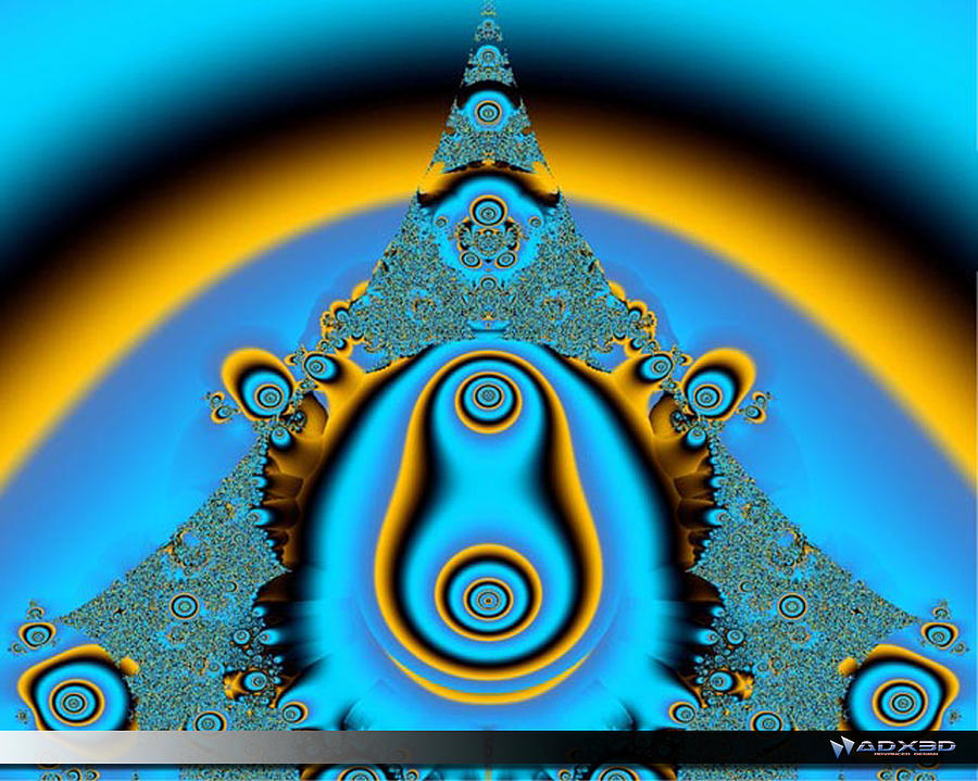 Blue Fractal 01 Digital Art by Andrew Selby