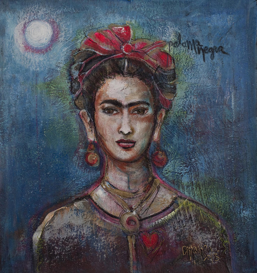 Blue Frida 2013 Painting by Laurie Maves ART