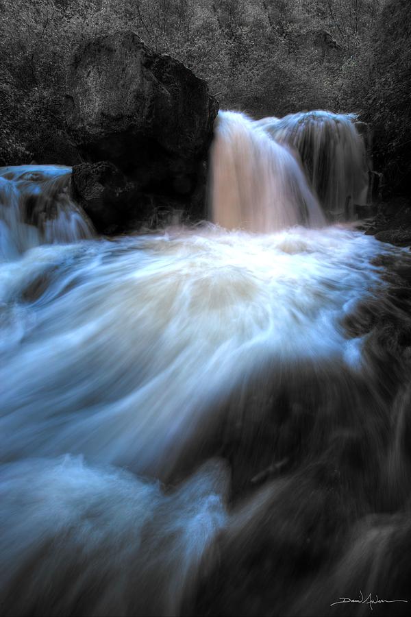 Blue Fringe Falls Photograph by David Andersen