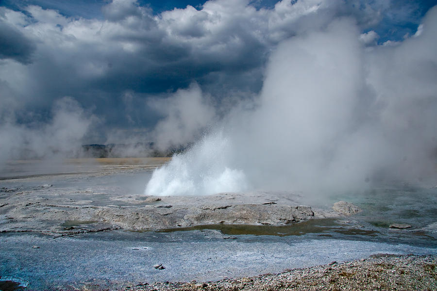 Blue Fumerole Photograph by Roger Mullenhour