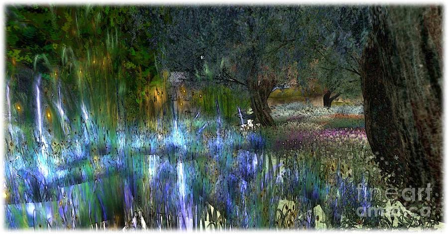 Blue garden Digital Art by Susanne Baumann