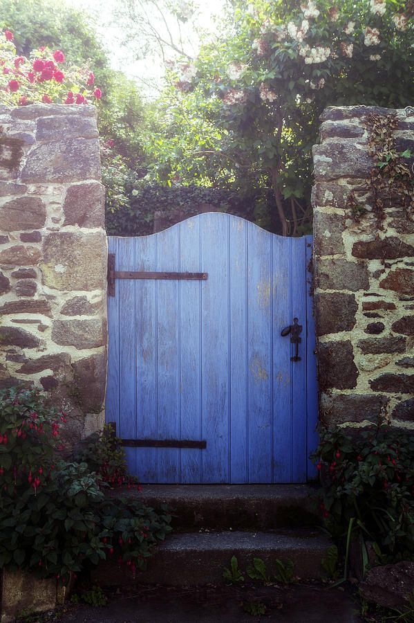 Garden Photograph - Blue Gate by Joana Kruse
