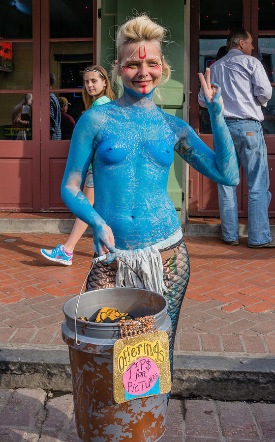 New Orleans Photograph - Blue Girl 2 by Steve Harrington