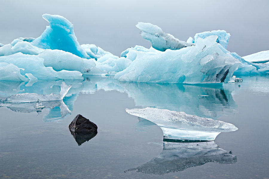 Blue glacier drift ice Jokulsarlon lagoon Photograph by Dirk Ercken