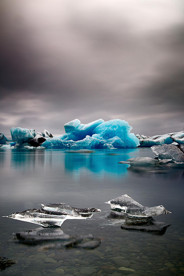Blue glacier ice Iceland Photograph by Dirk Ercken