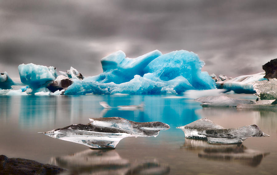 Blue glacier ice Jokulsarlon lagoon Photograph by Dirk Ercken