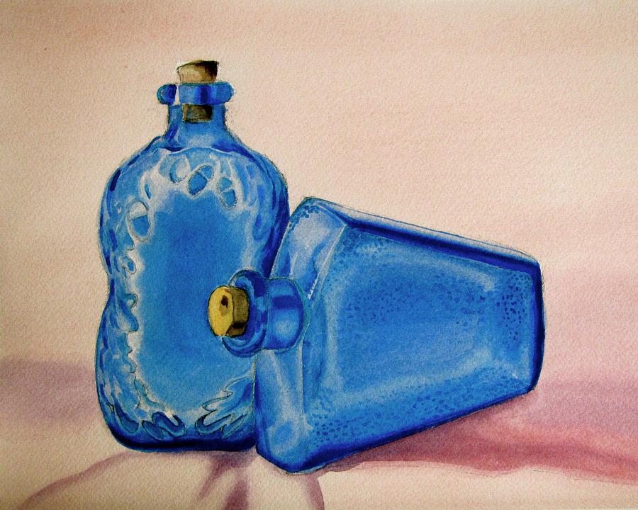 Blue Glass Painting