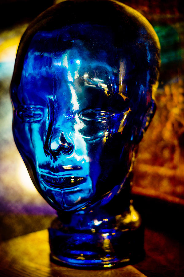 Cobalt on sale blue glass head