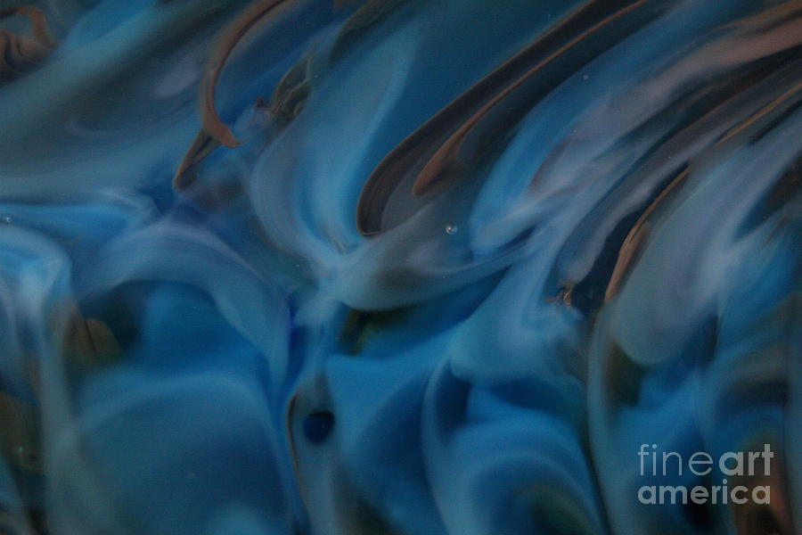 Blue Glass Waves Photograph by Kimberly Lyon