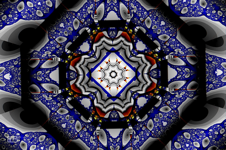 Blue Granite Tile Digital Art by Jim Pavelle