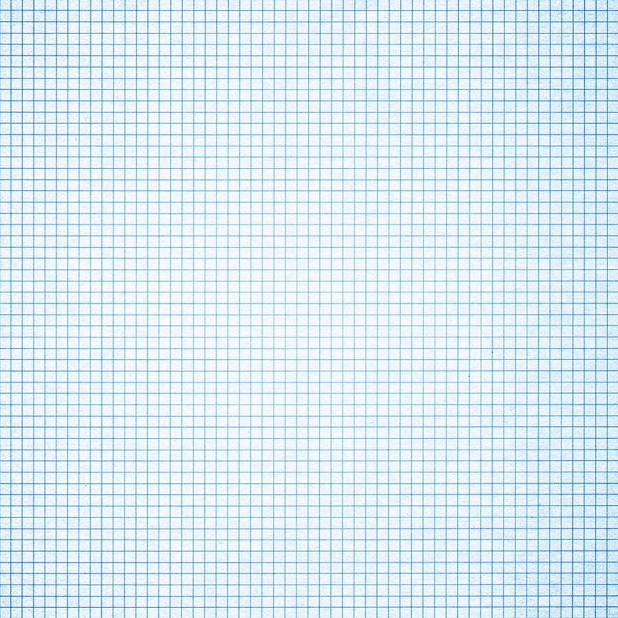 Blue graph paper background textured Photograph by Hudiemm