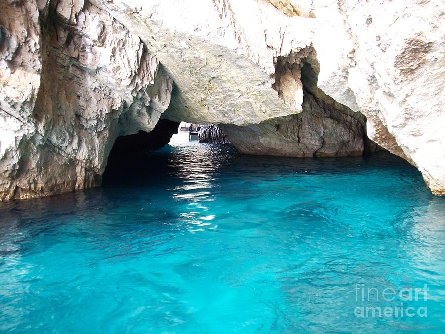 Blue Grotto in Positano Photograph by Kelly Chang - Fine Art America