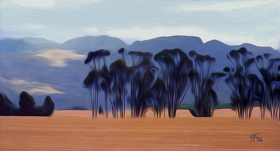Blue Gum Procession Digital Art by Vincent Franco
