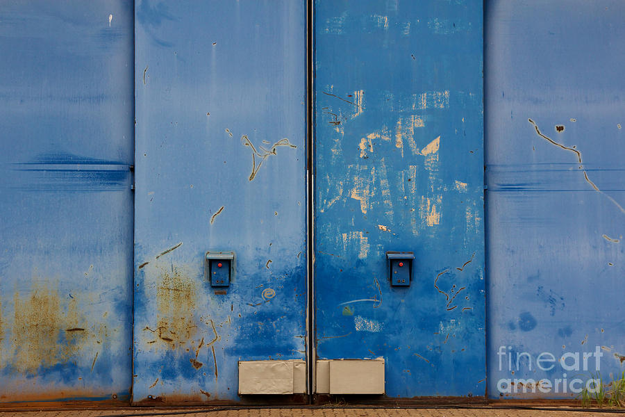 Blue Hangar Gate Photograph by Jannis Werner - Fine Art America