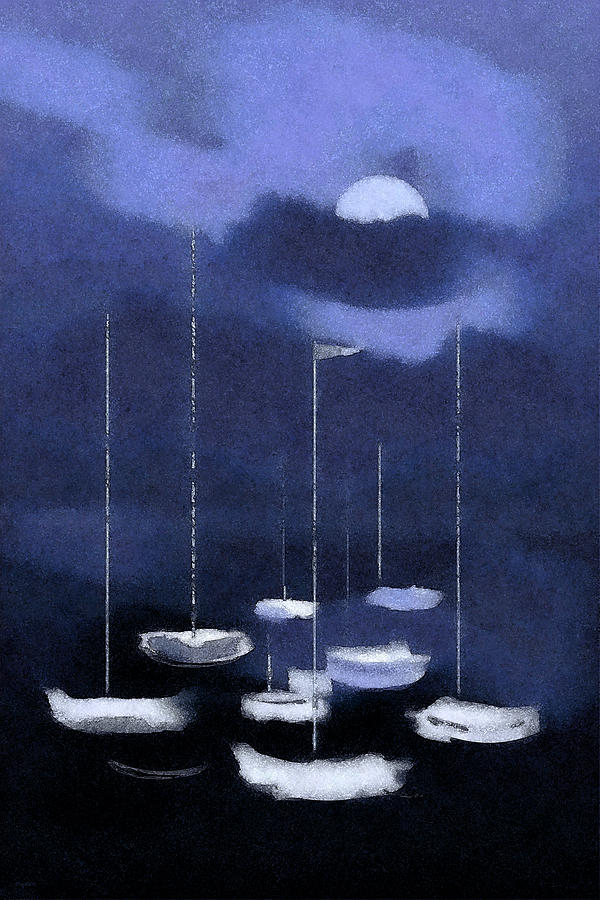 Blue Harbor Painting by Deborah Smith