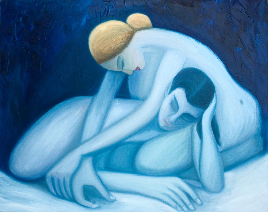 Blue Harmony Painting by Stephen Degan
