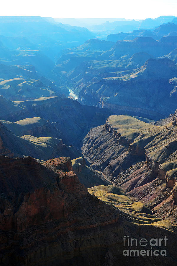 Blue Haze over Grand Canyon Inner Gorge Photograph by Shawn OBrien