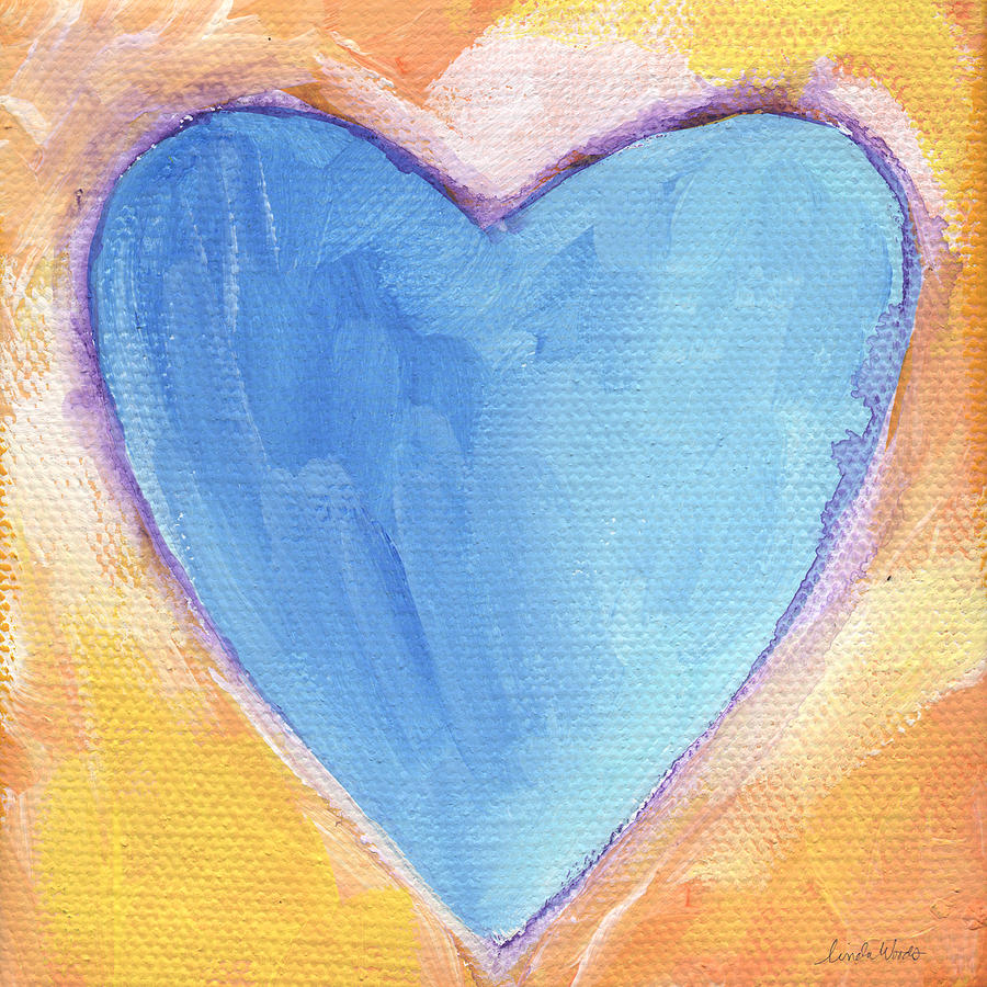 Blue Heart Painting