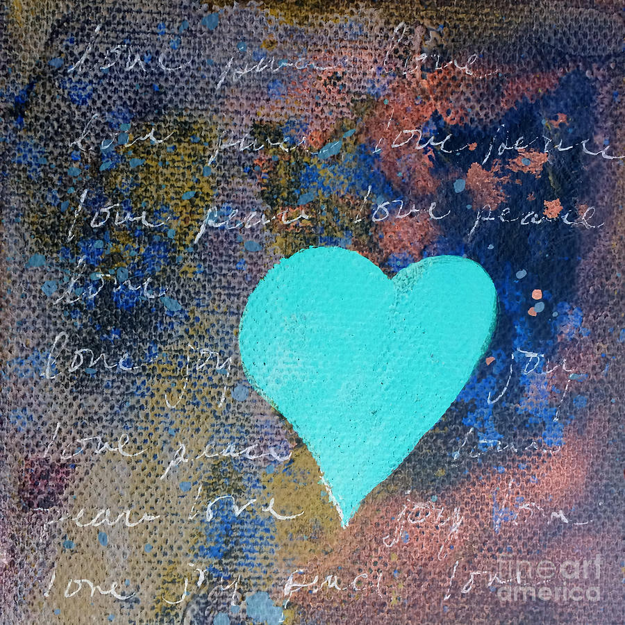 Blue Heart  Painting by Robin Pedrero