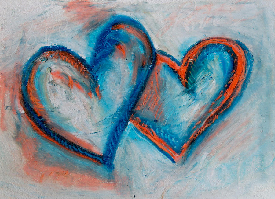 Blue Hearts Pastel