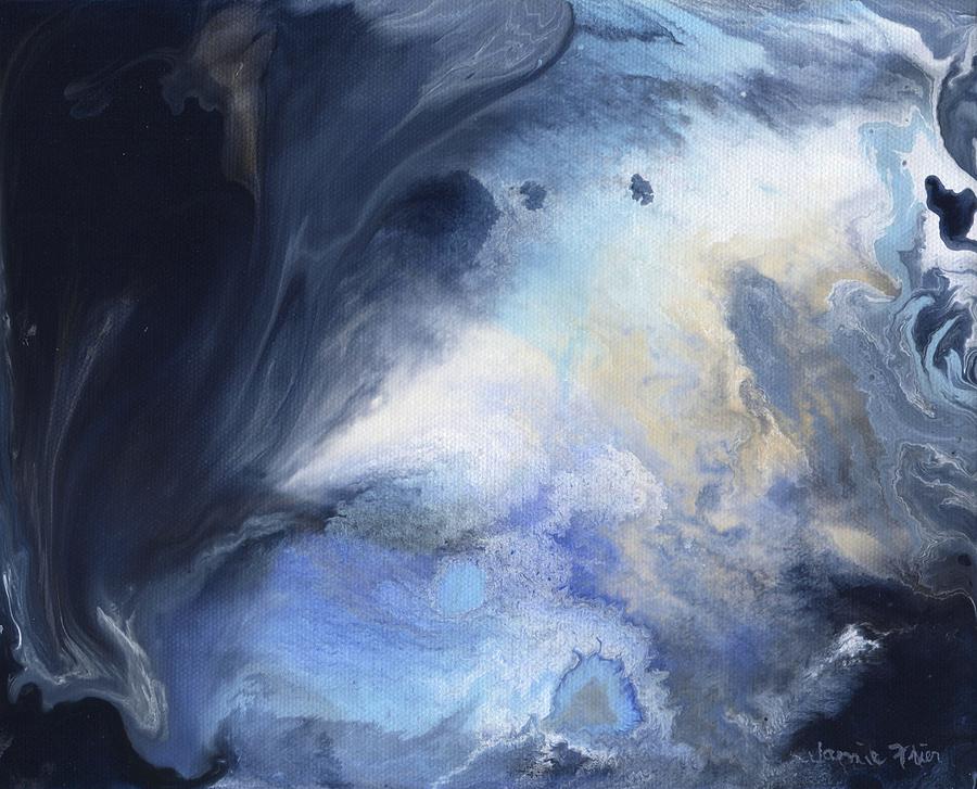 Abstract Painting - Blue Heavens by Jamie Frier