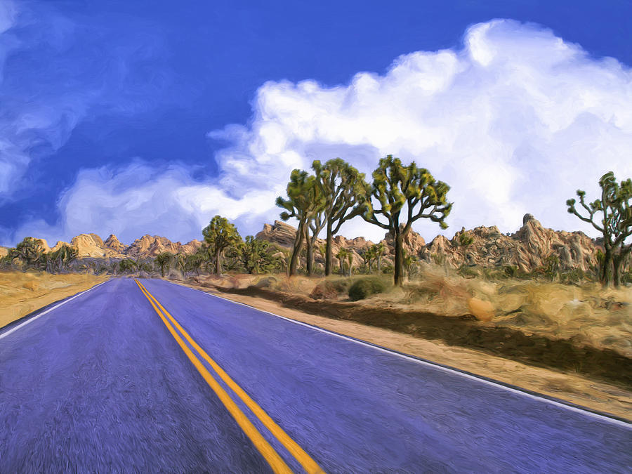 Blue Highway 2 Painting by Dominic Piperata