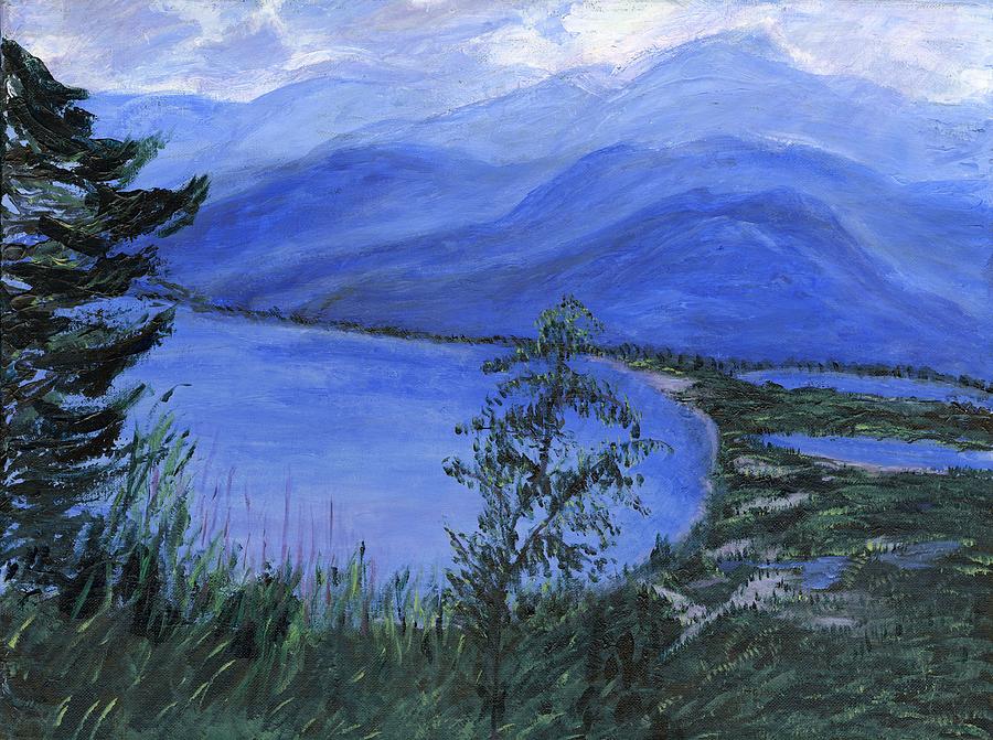 Blue Hills Painting by Alice Faber