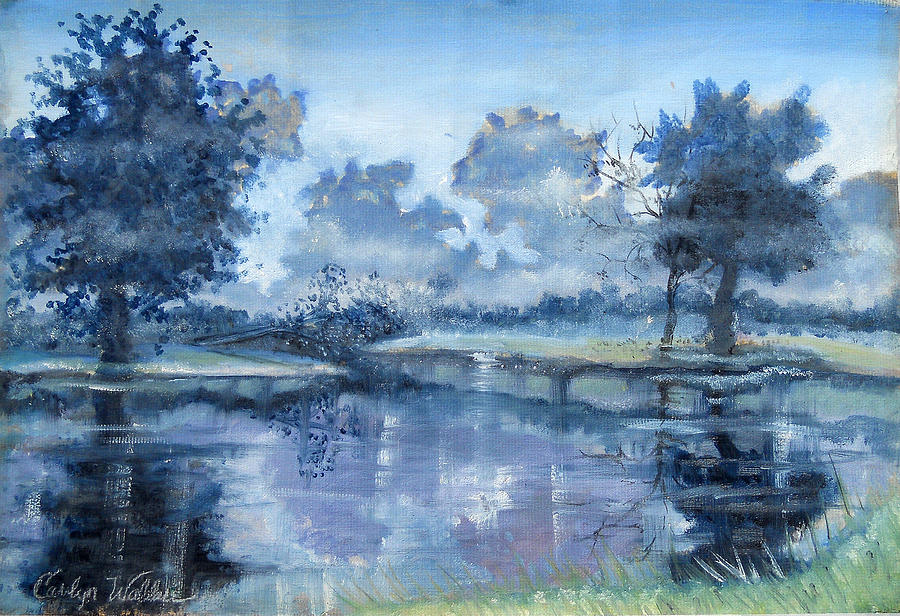 Blue Bayou Painting by Carolyn Coffey Wallace