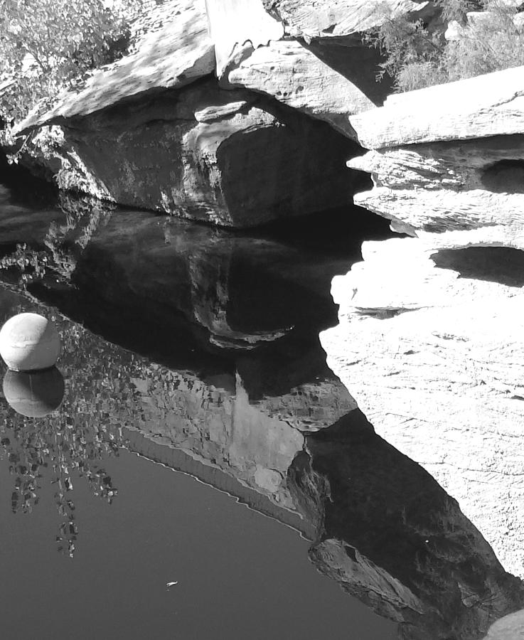 Blue Hole II - Black and White Photograph by Tom DiFrancesca