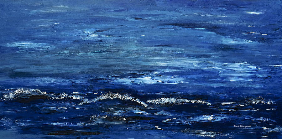 Blue Horizon Painting by Dick Bourgault