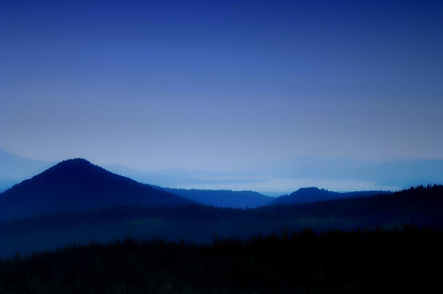 Mountains Photograph - Blue Horizon by Donna Blackhall Mountains Photograph - Blue Horizon by Donna Blackhall