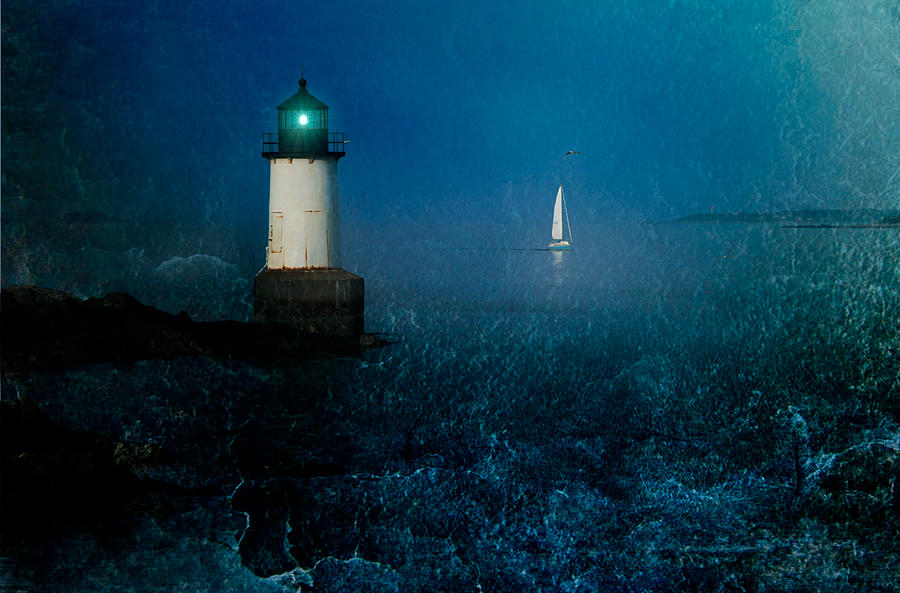 Blue horizon Photograph by Jeff Folger
