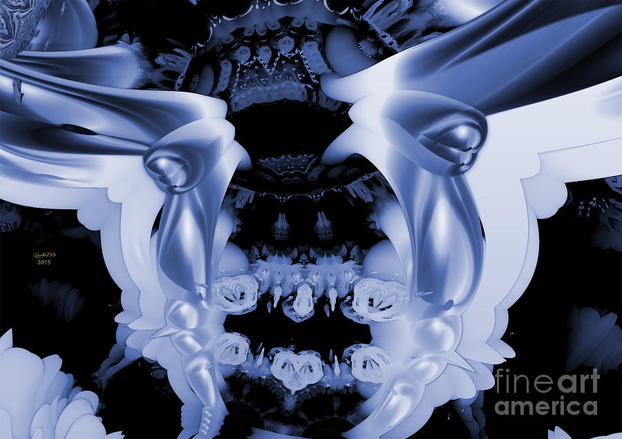 Blue Horns Digital Art by Melissa Messick